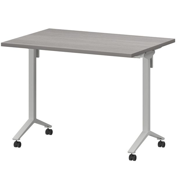 Стол мобильный складной МБ25-100.70 Лиственница/Белый 1000x700x750 Моби - Вид 1