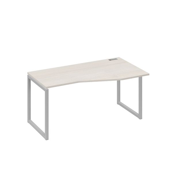 Стол эргономичный правый "Техно" на металлокаркасе QUATTRO A4 А4 Б4 066 БП дуб / металлокаркас серый - Вид 1