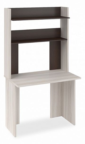 Стол компьютерный Домино Lite СКЛ-Прям100(без тумбы)+НКЛХ-100 Венге/Карамель - Вид 1