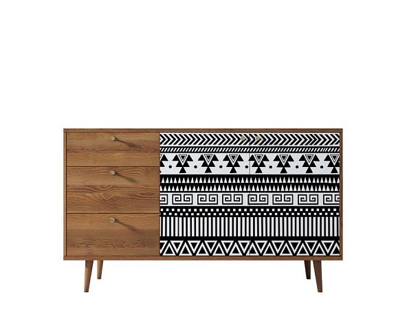 Комод Berber с двумя дверками и ящиками 19 принт арт BB05/Print_19 - Вид 1