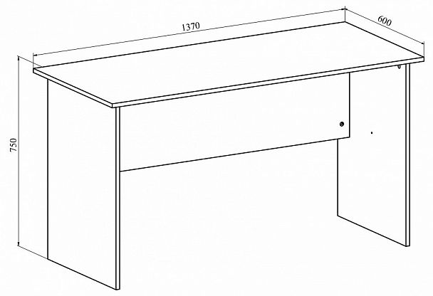 Стол офисный Офис ОФ-113К - Вид 4