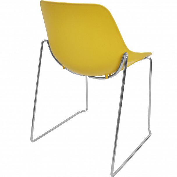 Стул Q5 (пруток), желтый, стопируемый - Вид 2