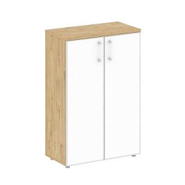 Шифт Шкаф средний широкий SK.ST-2.4R white Тиквуд Светлый/Стекло White 800*420*1207 - Фото предпросмотра