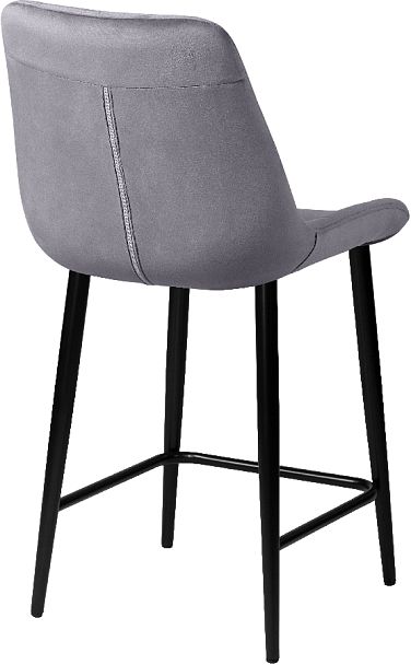 Комплект полубарных поворотных стульев Эйден, темно-серый H-15/черный, 4 шт. - Вид 5