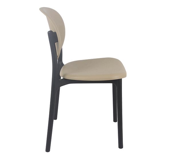 Стул Sheffilton SHT-S180 бежевый/черный - Вид 4