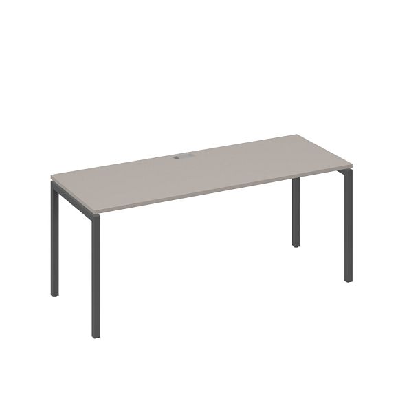 Стол письменный на металлокаркасе DUE A4 А4 Б2 016 БП мокко премиум / металлокаркас антрацит - Вид 1