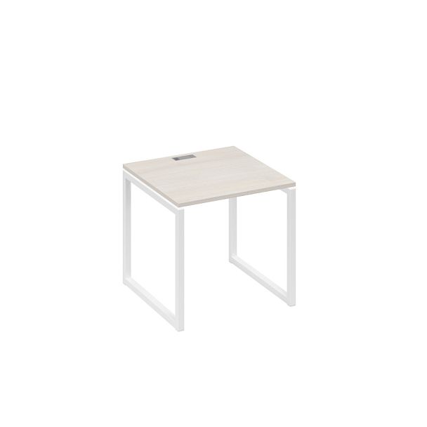 Стол письменный на металлокаркасе QUATTRO A4 А4 Б4 021 БП дуб / металлокаркас белый - Вид 1