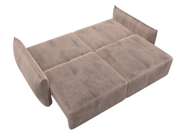 Диван прямой Лига-051 НПБ Велюр бежевый - Вид 9