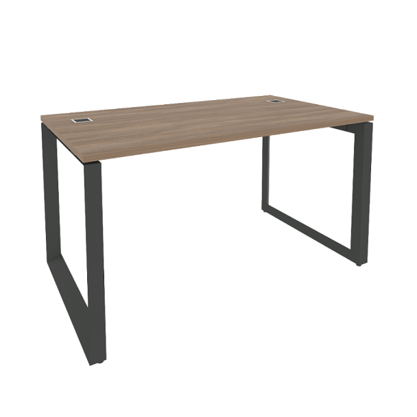 Onix Direct Стол рабочий руководителя на О-образном м/к O.MO-SRR-3.8 Дуб аризона/Антрацит металл 1380*800*750 - Вид 1