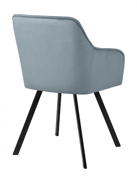 Комплект кресел поворотных Мони, Confetti dusty blue/черный, 3 шт. - Вид 5