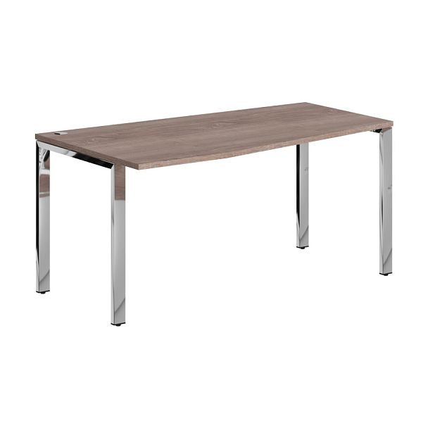 Стол эргономичный XGCT 169(L).1 Дуб Сонома/Нержавеющая сталь 1600х900х750 XTEN GLOSS - Вид 1