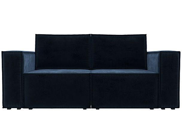 Диван прямой Куба мини Велюр синий - Вид 2