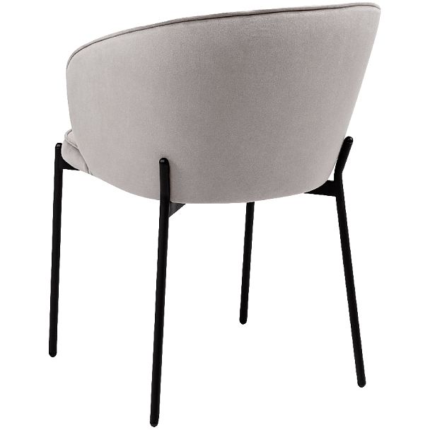 Стул кухонный Миэль светло-серый велюр/черный - Вид 5