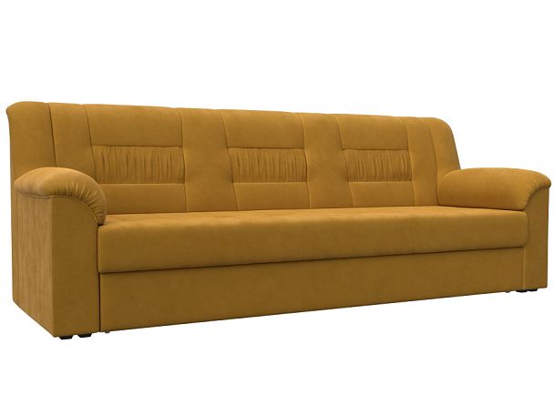 Диван прямой Карелия Велюр желтый - Вид 1