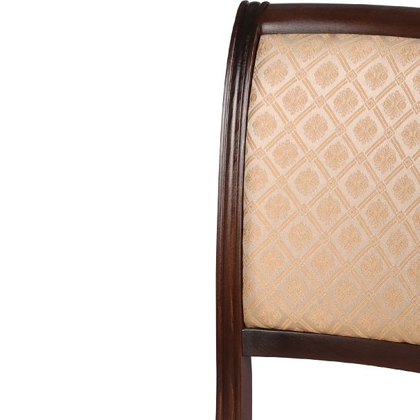 Комплект деревянных стульев с мягким сиденьем Арктос Темный орех/Бежевый жаккард, 4 шт. - Вид 6
