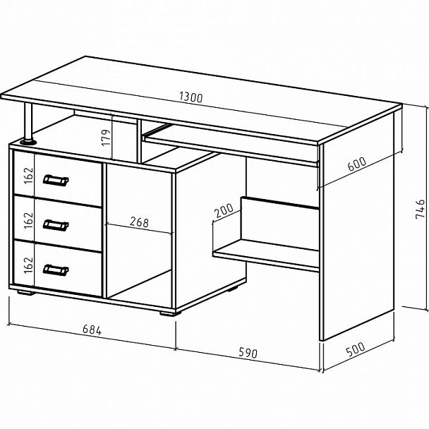 Стол компьютерный Имидж-59 - Вид 2