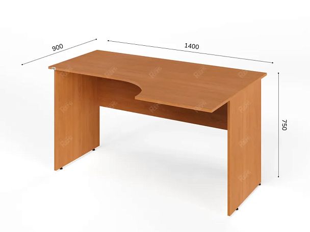 ЛАЙТ / LIGHT RLG004-14x9R Угловой стол 140x90x75 Вишня - Вид 5