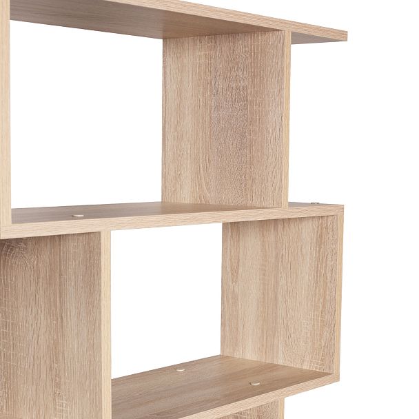 Стеллаж BRABIX "Scandi SH-008", 730х250х1760 мм, 6 секций, ЛДСП, дуб сонома, 641898, ЦБ013658-2 - Вид 19