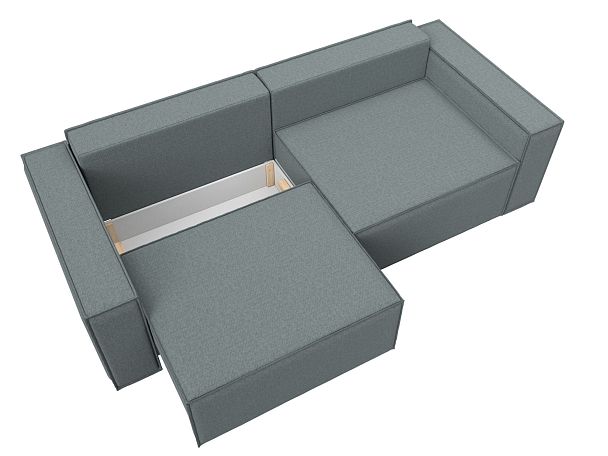 Диван прямой Куба Рогожка серый - Вид 7