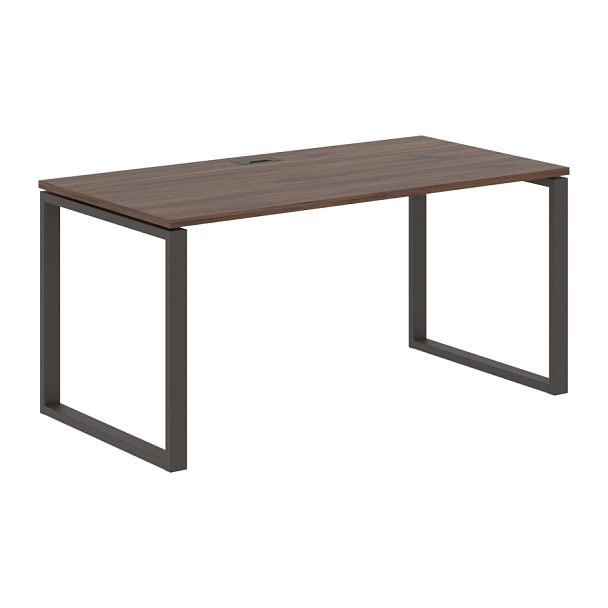 Стол прямой EQST 1580 Дуб Денвер тёмный/Мокко 1560х800х750 EDIS - Вид 1