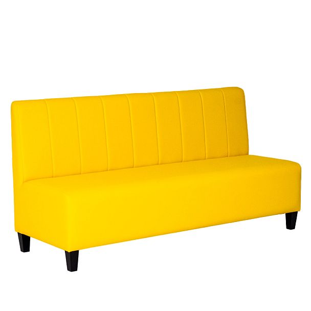 Диван Линейный, кожзам yellow - Вид 2