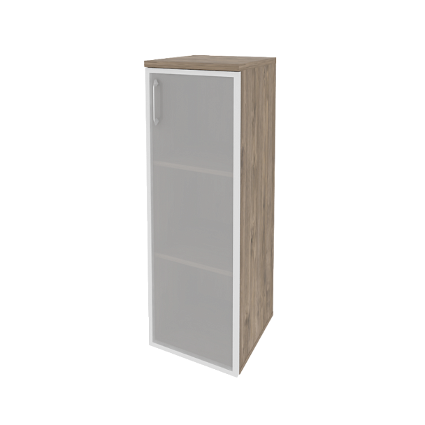 Onix Шкаф средний узкий правый O.SU-2.4 R (R) Тиквуд темный 400*420*1207 - Вид 1