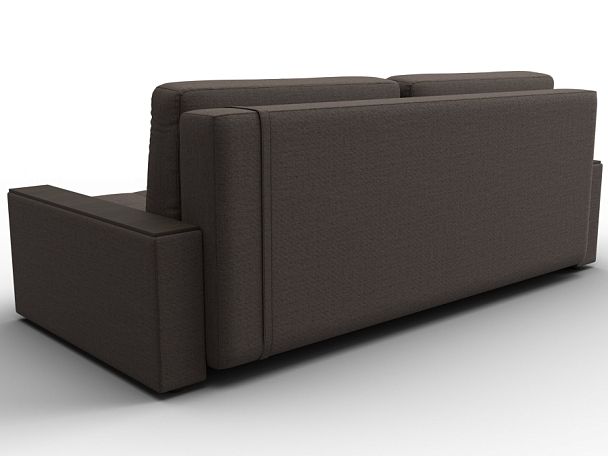 Диван прямой с декором Лига-096 НПБ Рогожка;Экокожа бежевый - Вид 5