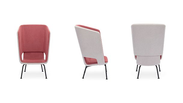 Кресло Atlantis с высокой спинкой на металлических ножках (Atlantis art. D100H) - Вид 4