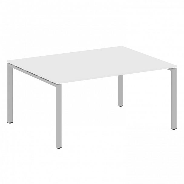 Стол для переговоров "Metal System" БП.ПРГ-1.4 белый/серый - Вид 1