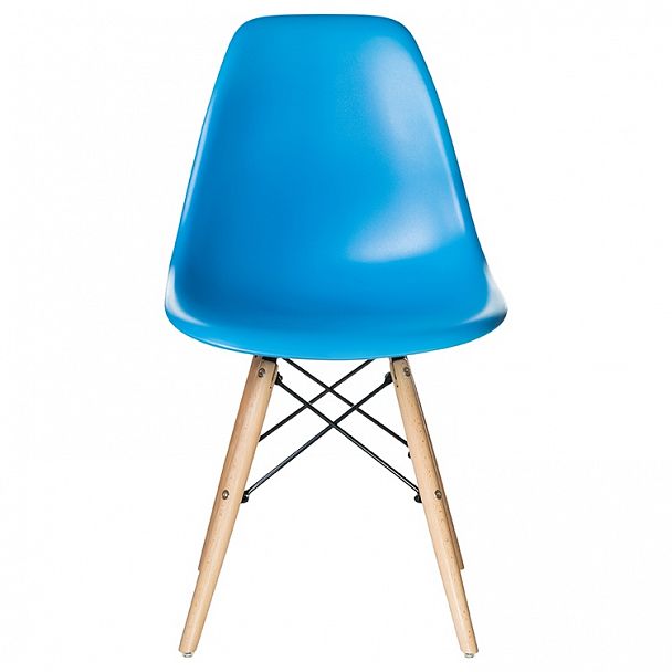 Стул обеденный LMZL-PP623 (ножки светлый бук, цвет сиденья голубой) - Вид 4
