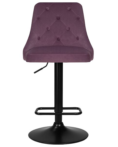 Набор 2 шт Стул барный DOBRIN JOSEPH BLACK (пудрово-сиреневый велюр (MJ9-52)) - Вид 7