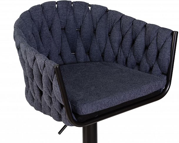 Стул барный DOBRIN LEON (синяя ткань (LAR-275-29)) - Вид 8
