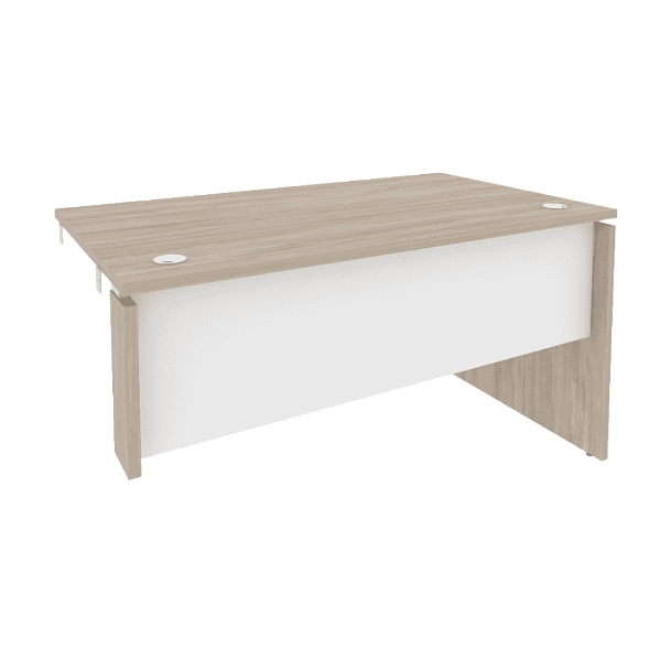 Onix Стол-приставка правый к опорным элементам O.SPR-3.8 (R) Дуб аттик/Белый бриллиант 1380*800*750 - Вид 1