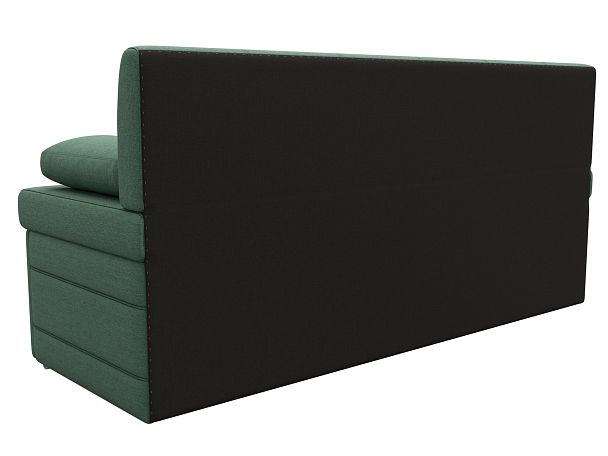 Диван кухонный прямой Лео Рогожка зеленый - Вид 6