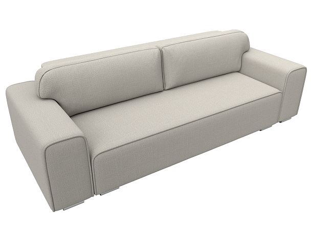 Диван прямой Лига-029 Рогожка бежевый - Вид 5