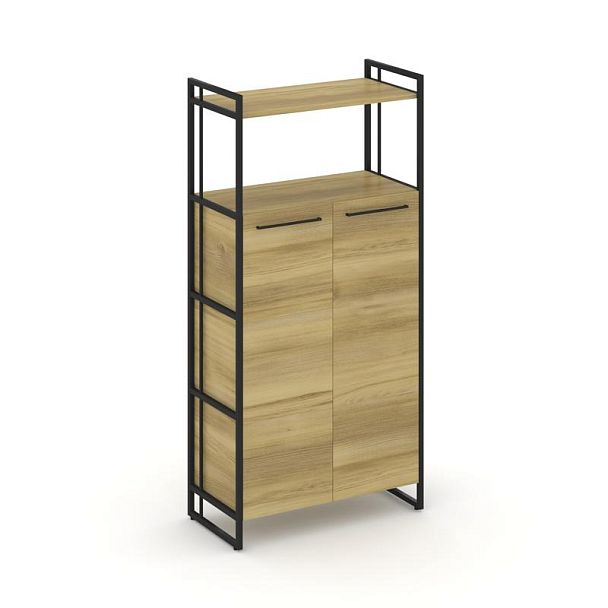 Rift Шкаф 4 ниши широкий RF.SS-43 Дуб Винченцо/Металл Черный 798*396*1648 - Вид 1