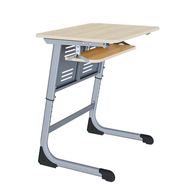 Парта Smart на плоскоовале 1М с РН (столеш.ЛДСП ЗУ, Экран ПЭ, Полка), гр.5-7 - Вид 3