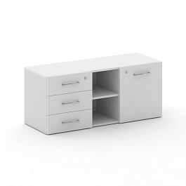 Cross Греденция CRF.GR-2 Белый F/Белый Бриллиант UM 1250*460*532 - Фото предпросмотра