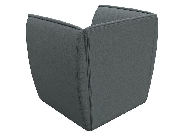 Кресло Бергамо Рогожка серый - Вид 6