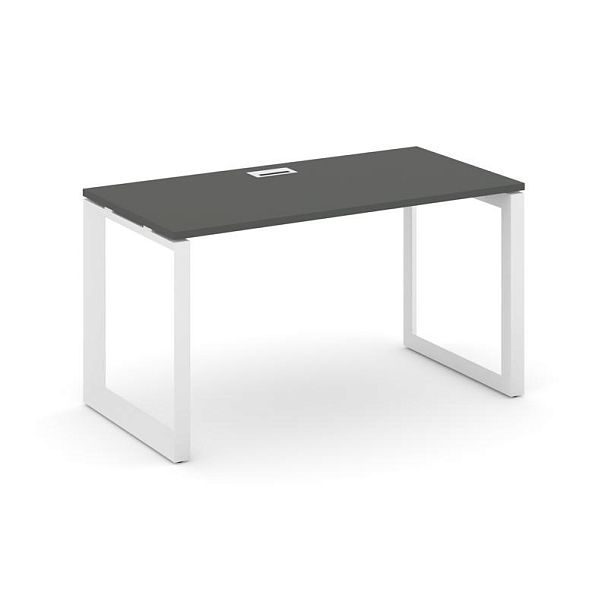 Style Project Next Стол письменный SN-59O.SP-002 Антрацит/Металл Белый/Белый Заглушка 1180*600*750 - Вид 1