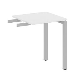 Metal System Quattro Приставной элемент на П-образном м/к 50БП.ПР-1 Белый/Серый металл 600*600*750 - Фото предпросмотра