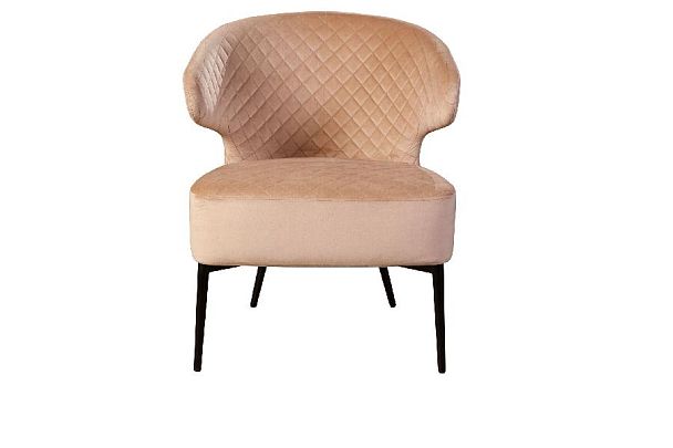 Кресло Richard ромб, бархат бежевый 5 - Вид 2