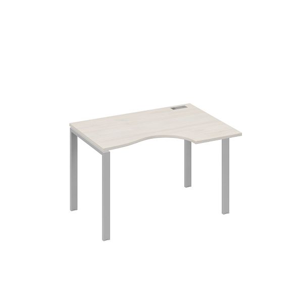 Стол эргономичный правый "Классика" на металлокаркасе UNO A4 А4 Б1 042 БП дуб / металлокаркас серый - Вид 1