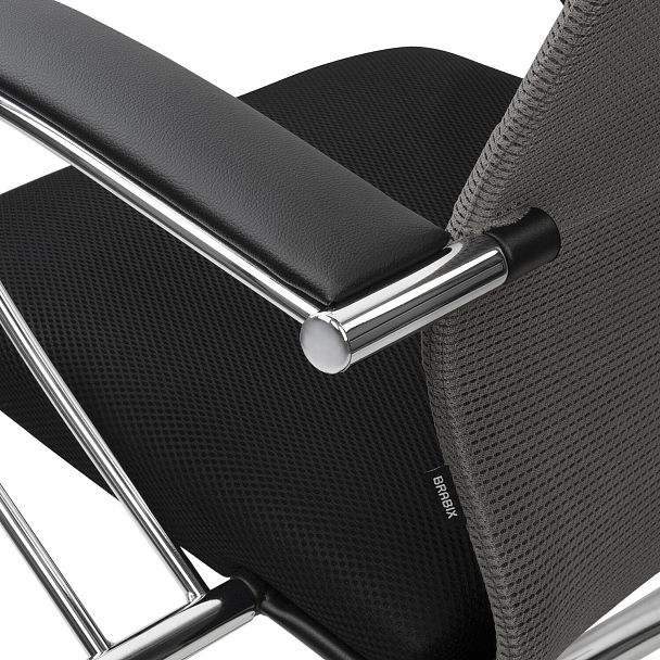 Кресло офисное BRABIX PREMIUM "Ultimate EX-800" хром, плотная двойная сетка Х2, черное/серое, 532912 - Вид 10