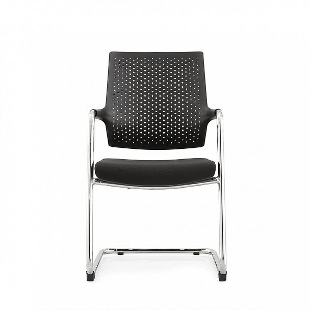 Кресло Стайл 2 CF / хром / черная ткань / спинка черный пластик - Вид 2