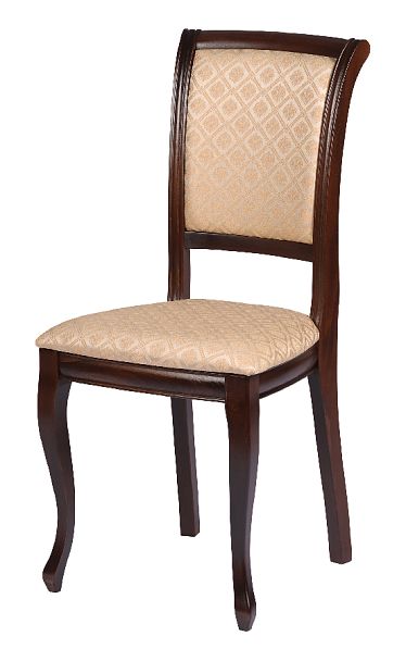 Обеденная группа стол Арей 140(180)х80х76 Темный орех и 6 стульев Арктос Темный орех/Бежевый жаккард - Вид 7