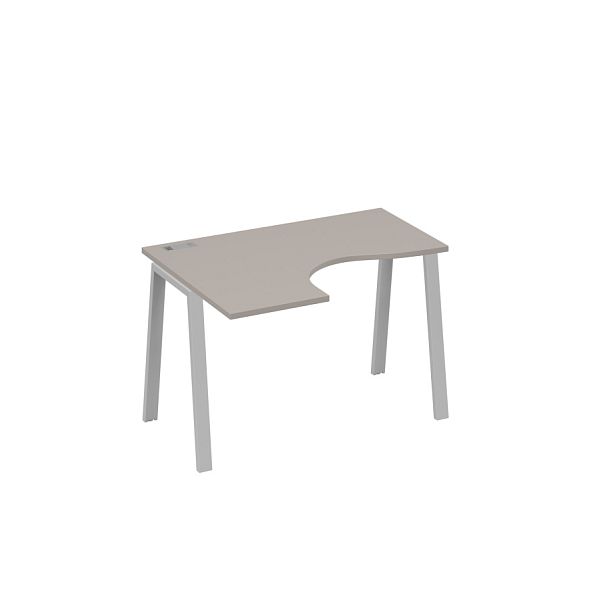 Стол эргономичный левый "Классика" на металлокаркасе TRE A4 А4 Б3 031 БП мокко премиум / металлокаркас серый - Вид 1