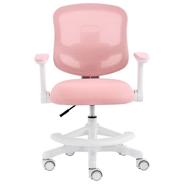Кресло детское с подставкой для ног BRABIX KIDS "MG-215", сетка/ткань TW, розовое, 533311 - Вид 6