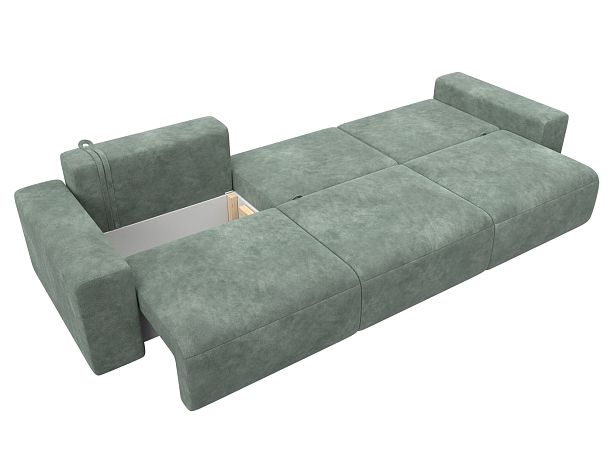Диван прямой Лига-036 НПБ Классик Лонг Велюр зеленый - Вид 9