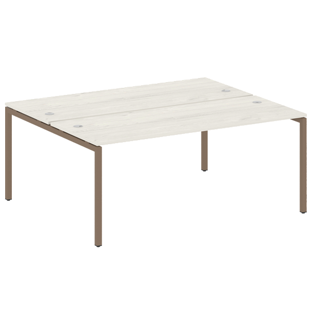 Metal System Quattro Р. ст. на П-образном м/к 40БП.РАС-СП-2.5 Дуб наварра/Мокко металл 1800*1475*750 - Вид 1